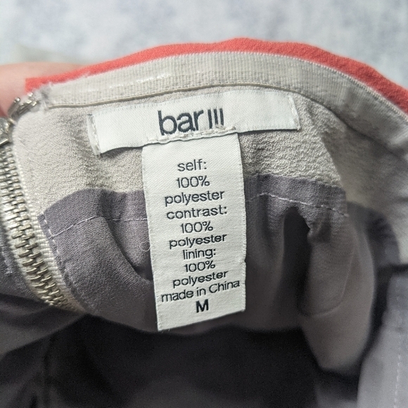 ✨3/$15  Bar lll grey peach strapless dress M - Picture 6 of 7